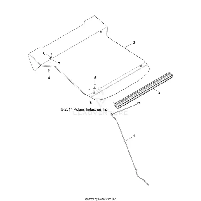 Accessory: Roof And Light Bar - 2015 Polaris Rzr Xp 1000 1