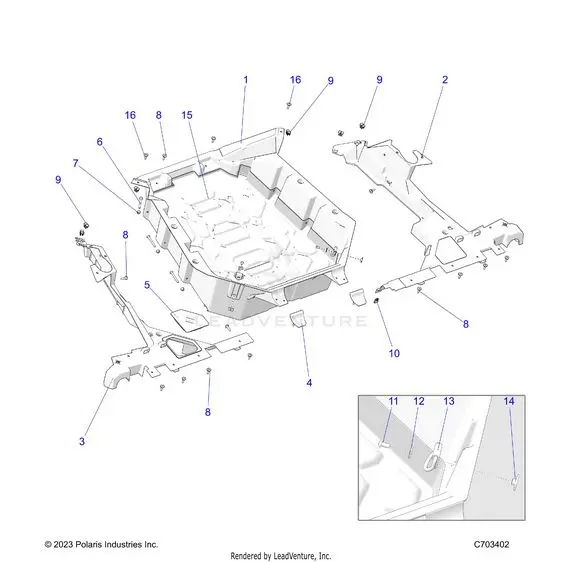 Body: Cargo Box - 2024 Polaris Rzr Pro R 4 Premium 1