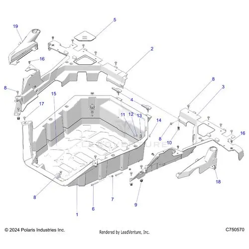 Body: Cargo Box - 2025 Polaris Rzr Pro R Sport 1