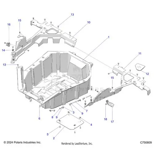 Body: Cargo Box - 2026 Polaris Rzr Pro Xp Sport 1