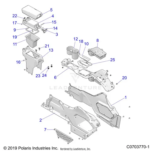 Body: Center Console - 2021 Polaris Rzr Pro Xp Premium 1
