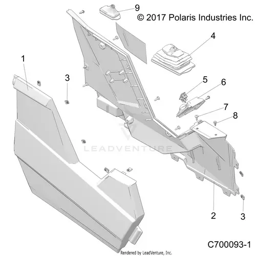 Body: Console - 2018 Polaris Rzr Rs1 1