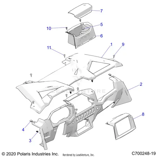 Body: Dash - 2020 Polaris Rzr Xp 1000 1