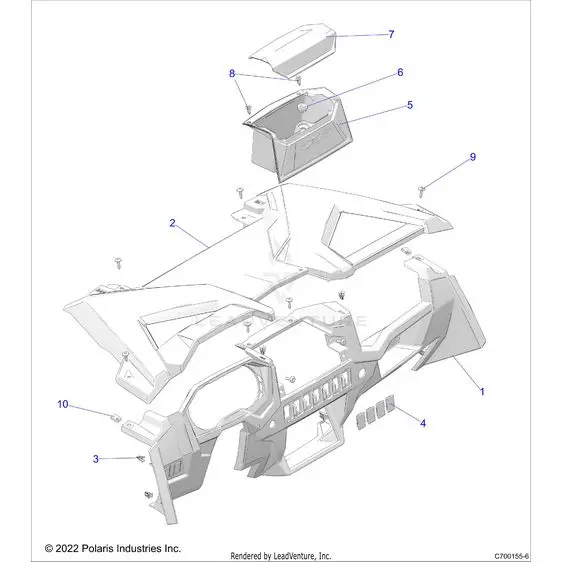 Body: Dash - 2023 Polaris Rzr Xp 1000 Premium 1