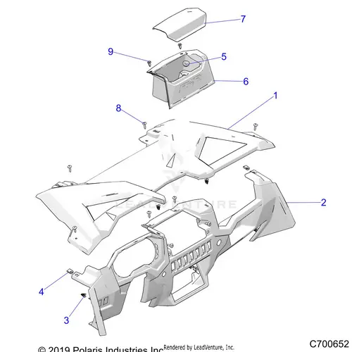 Body: Dash - 2023 Polaris Rzr Xp 1000 Sport 1
