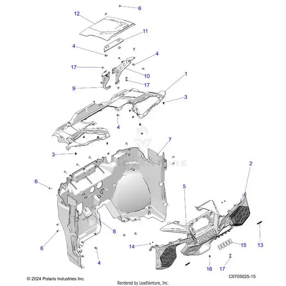 Body: Dash - 2025 Polaris Rzr Xp 1000 Premium 1