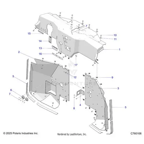 Body: Dash And Front Panels - 2026 Polaris Rzr Pro R Race 1