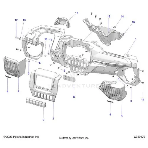 Body: Dash Lower - 2026 Polaris Rzr Pro S 4 Ultimate Evap Le 1