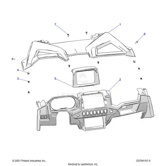 Body: Dash Ride Command - 2022 Polaris Rzr Xp 4 1000 Premium 1