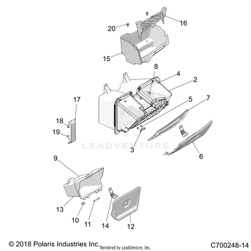 Body: Dash Storage - 2019 Polaris Rzr Turbo 4 1