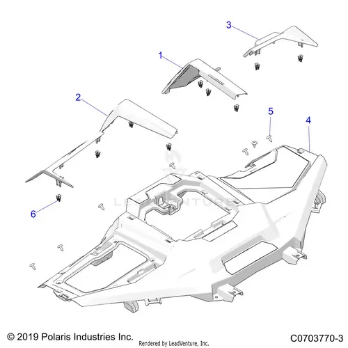 Body: Dash Upper - 2021 Polaris Rzr Pro Xp Ultimate 1