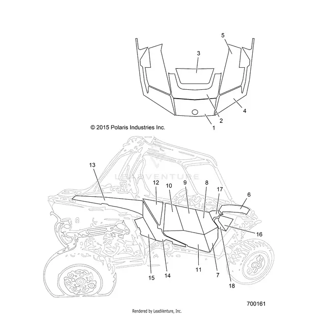 Body: Decals (2) - 2015 Polaris Rzr Xp 1000 1
