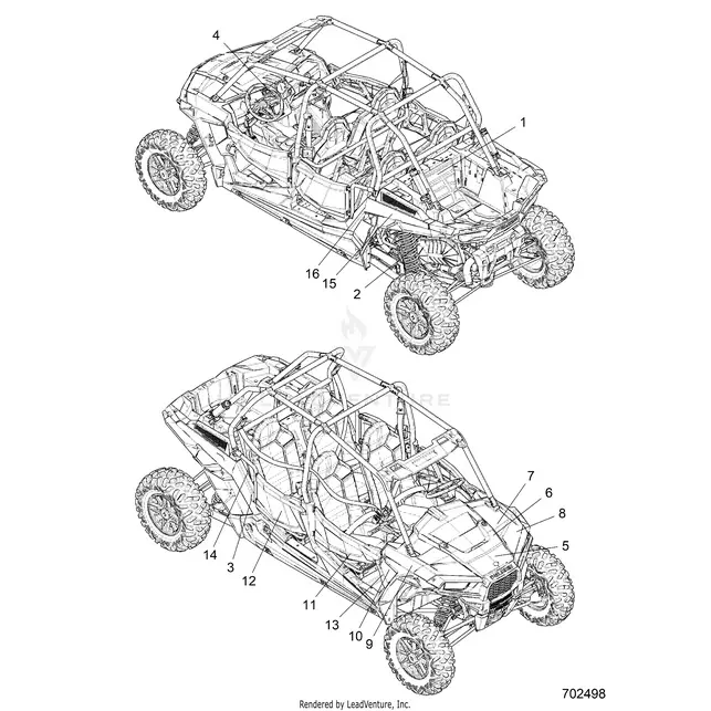 Body: Decals (2) - 2019 Polaris Rzr Xp 4 1000 1