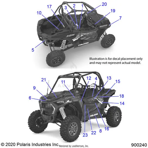 Body: Decals (2) - 2021 Polaris Rzr Xp 1000 1