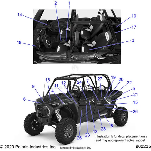Body: Decals (2) - 2021 Polaris Rzr Xp 4 1000 1
