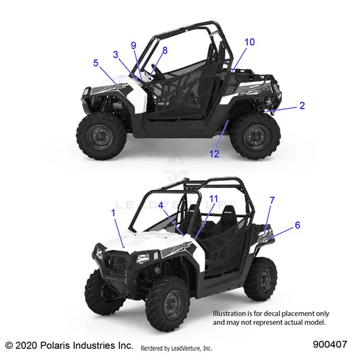 Body: Decals (2) - 2022 Polaris Rzr Trail 570 1