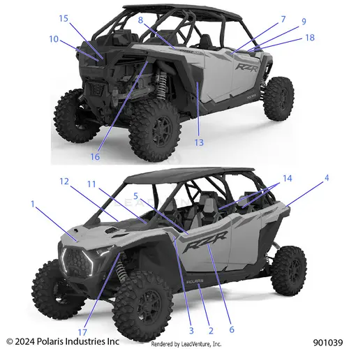 Body: Decals (2) - 2025 Polaris Rzr Pro Xp 4 Ultimate 1