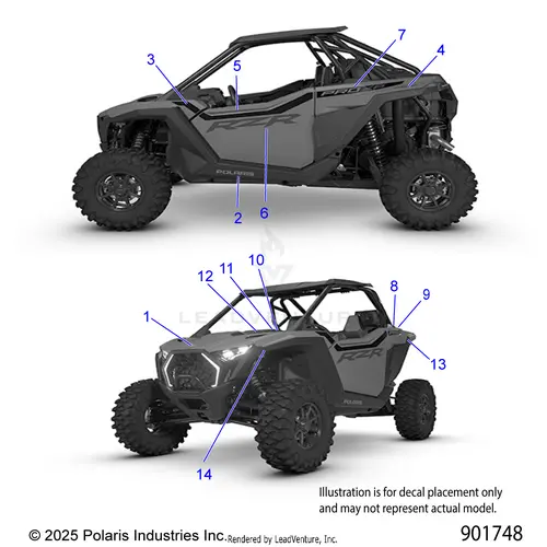 Body: Decals (2) - 2026 Polaris Rzr Pro Xp Ultimate 1