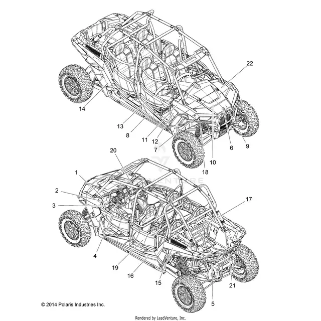 Body: Decals - 2015 Polaris Rzr Xp 4 1000 1