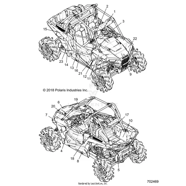 Body: Decals - 2019 Polaris Rzr Xp 1000 1