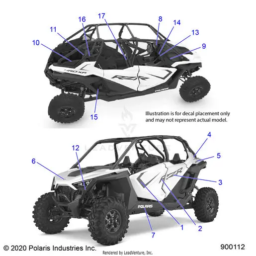 Body: Decals - 2020 Polaris Rzr Pro Xp 4 1