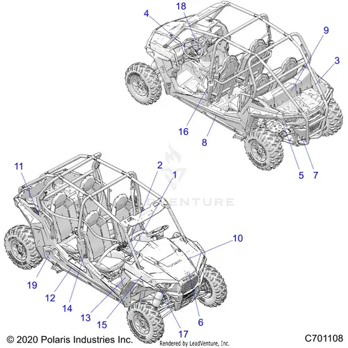 Body: Decals - 2020 Polaris Rzr S 4 1000 1