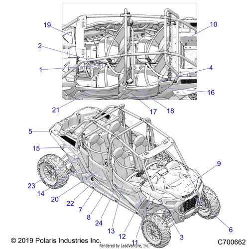 Body: Decals - 2020 Polaris Rzr Xp 4 Turbo 1