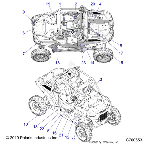 Body: Decals - 2020 Polaris Rzr Xp Turbo 1