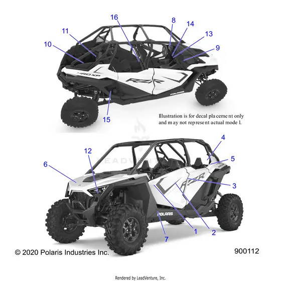 Body: Decals - 2021 Polaris Rzr Pro Xp 4 Sport 1