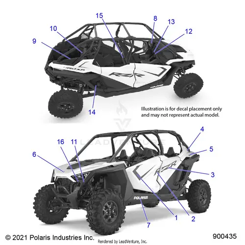 Body: Decals - 2021 Polaris Rzr Pro Xp 4 Ultimate 1