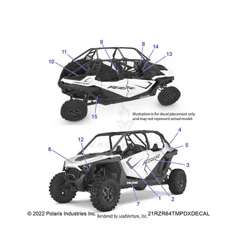 Body: Decals - 2021 Polaris Rzr Pro Xp Ultimate Evap 1