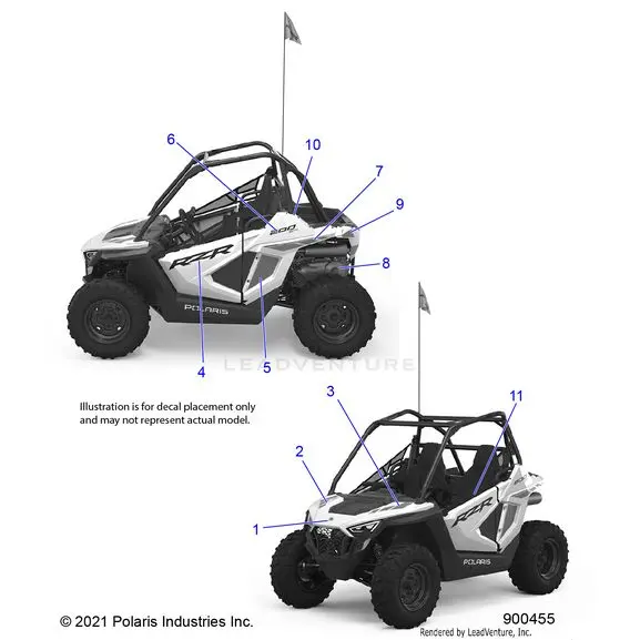 Body: Decals - 2022 Polaris Rzr 200 1