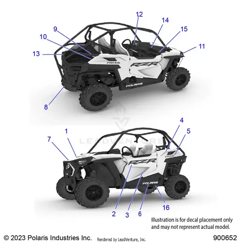 Body: Decals - 2022 Polaris Rzr 900 Trail Ultimate 1