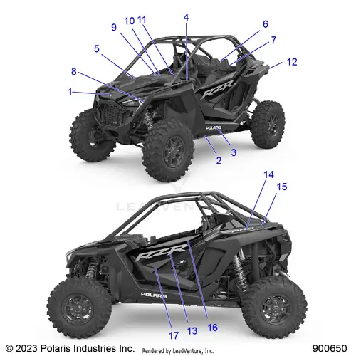 Body: Decals - 2022 Polaris Rzr Pro Xp Sport 1