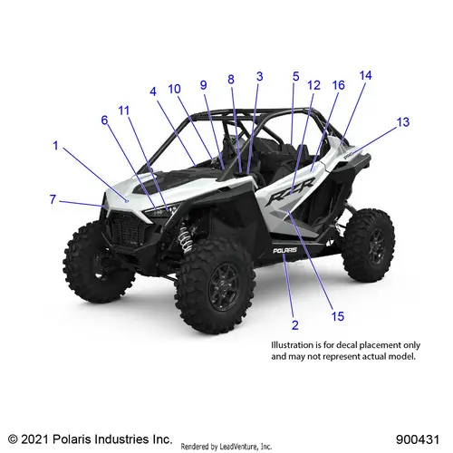Body: Decals - 2022 Polaris Rzr Pro Xp Sport Evap 1