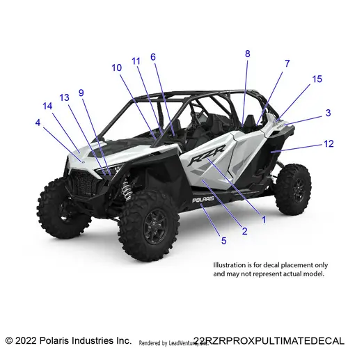 Body: Decals - 2022 Polaris Rzr Pro Xp Ultimate Rockford Le 1