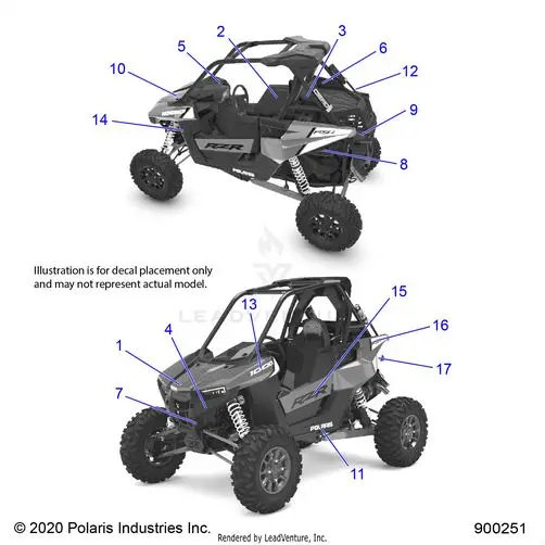 Body: Decals - 2022 Polaris Rzr Rs1 Eps 1