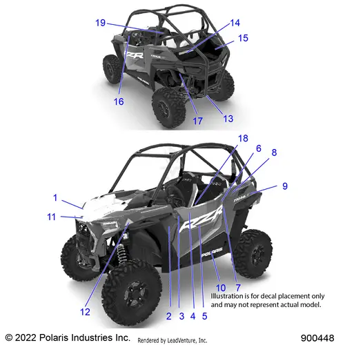 Body: Decals - 2022 Polaris Rzr Trail S 1000 Ultimate 1
