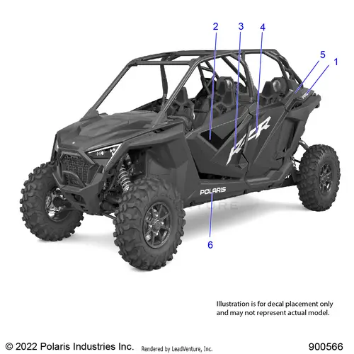 Body: Decals - 2023 Polaris Rzr Pro Xp 4 Premium 1