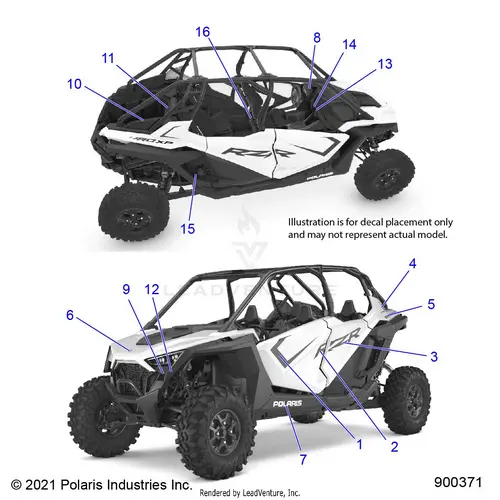 Body: Decals - 2023 Polaris Rzr Pro Xp 4 Ultimate 1