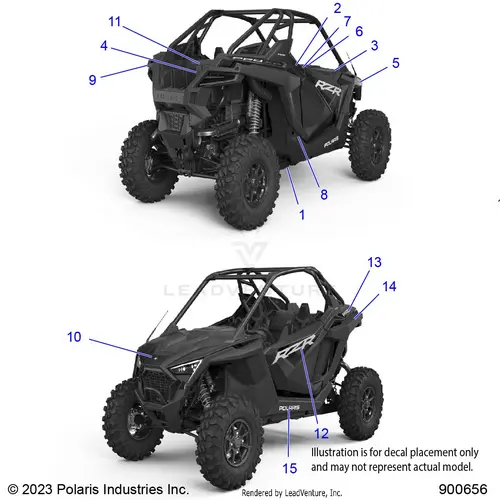 Body: Decals - 2023 Polaris Rzr Pro Xp Ultimate 1