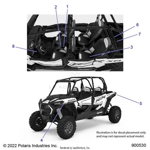 Body: Decals - 2023 Polaris Rzr Xp 4 1000 Sport 1