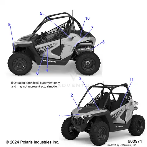 Body: Decals - 2024 Polaris Rzr 200 Evap 1