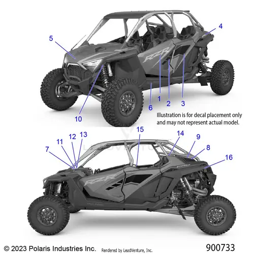 Body: Decals - 2024 Polaris Rzr Pro R 4 Premium 1
