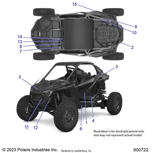 Body: Decals - 2024 Polaris Rzr Pro R Premium 1