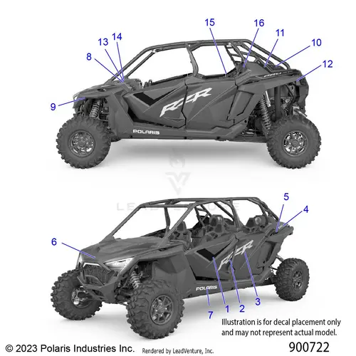 Body: Decals - 2024 Polaris Rzr Pro Xp 4 Ultimate 1