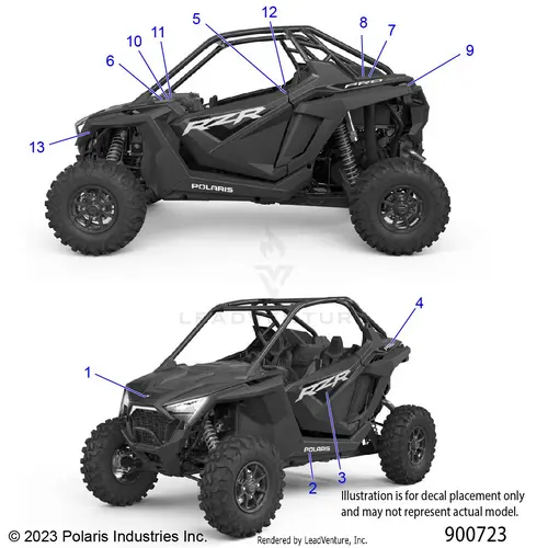 Body: Decals - 2024 Polaris Rzr Pro Xp Premium 1