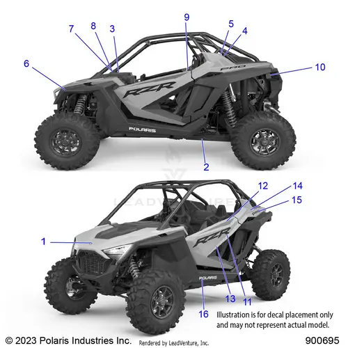 Body: Decals - 2024 Polaris Rzr Pro Xp Sport 1