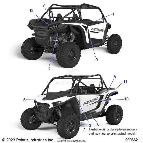 Body: Decals - 2024 Polaris Rzr Xp 1000 Sport 1