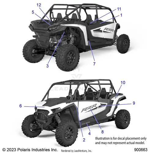 Body: Decals - 2024 Polaris Rzr Xp 4 1000 Sport 1